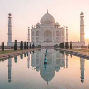 Taj Mahal sunrise view from Delhi tour