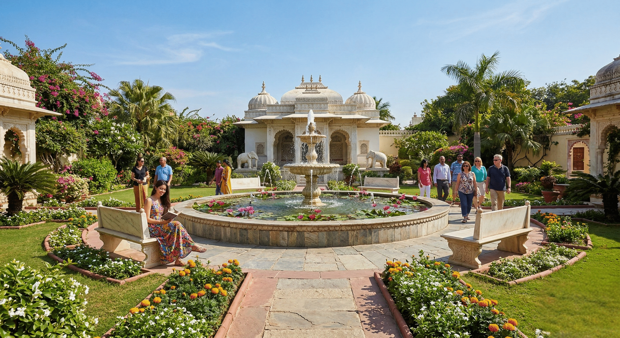 Stunning Jag Mandir Island Palace in Lake Pichola Udaipur - Exclusive Rajasthan heritage tour packages by Alibaba Holidays