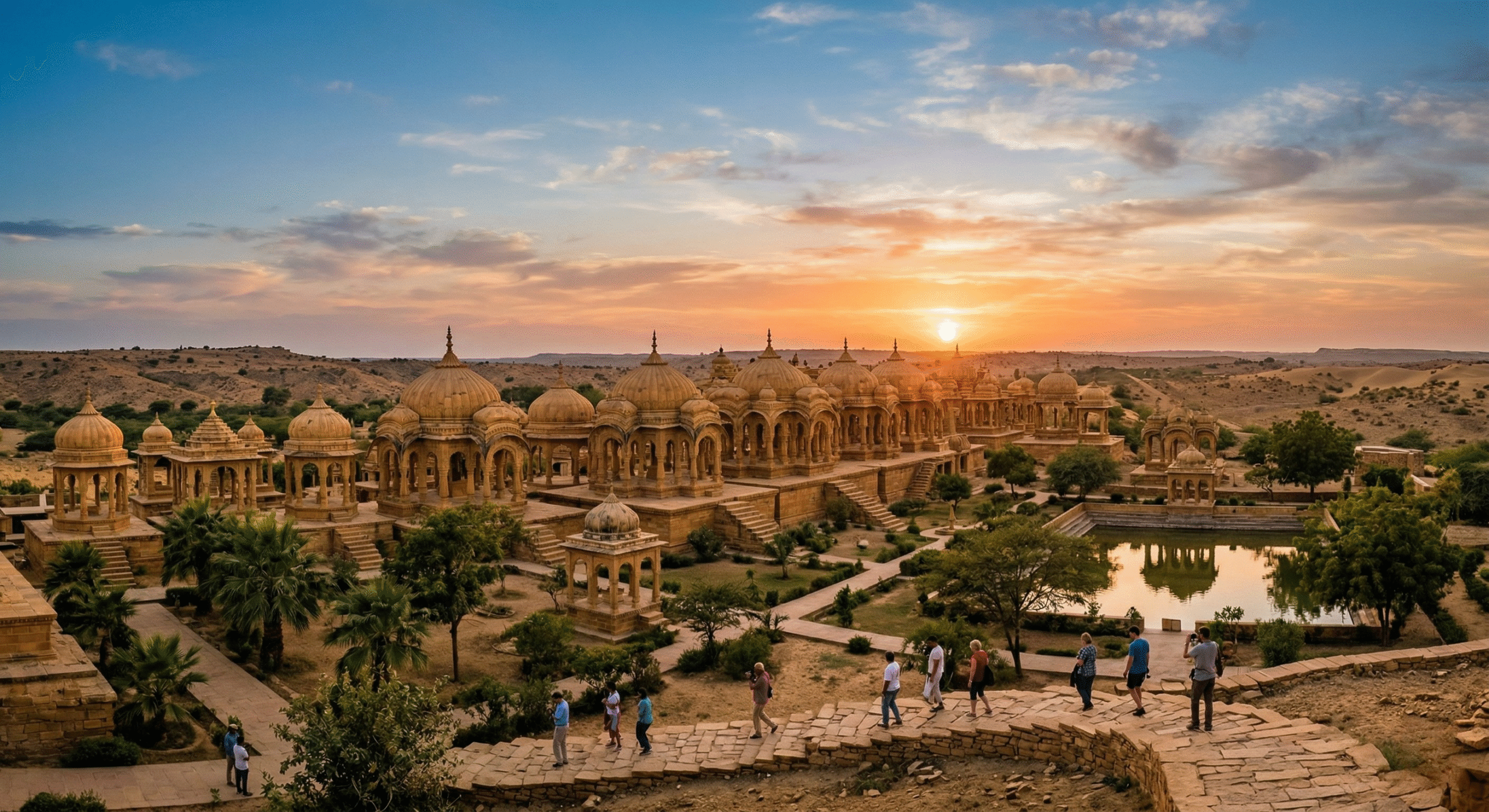 Sunset view of Bada Bagh