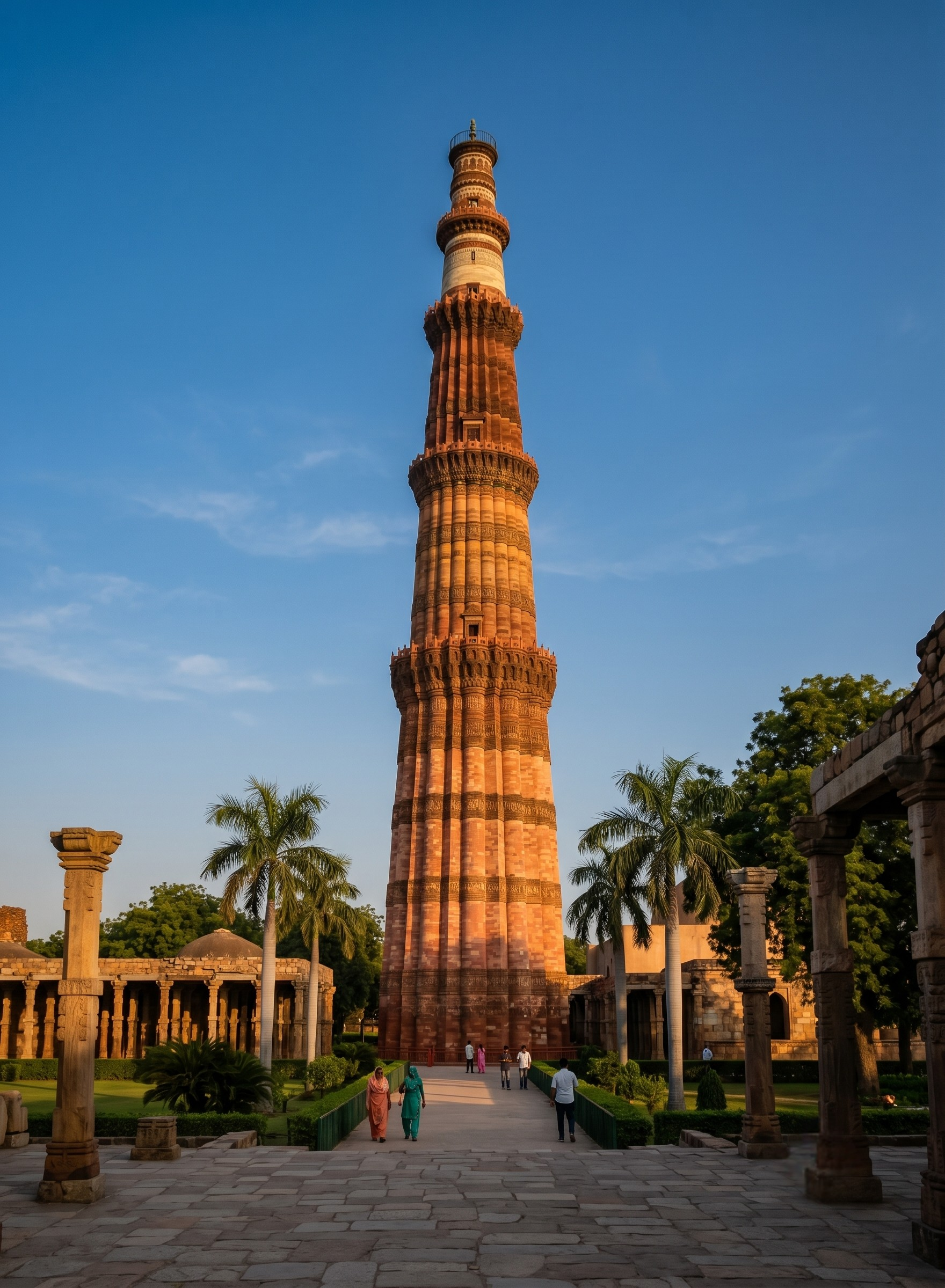 Qutub Minar in New Delhi during daytime