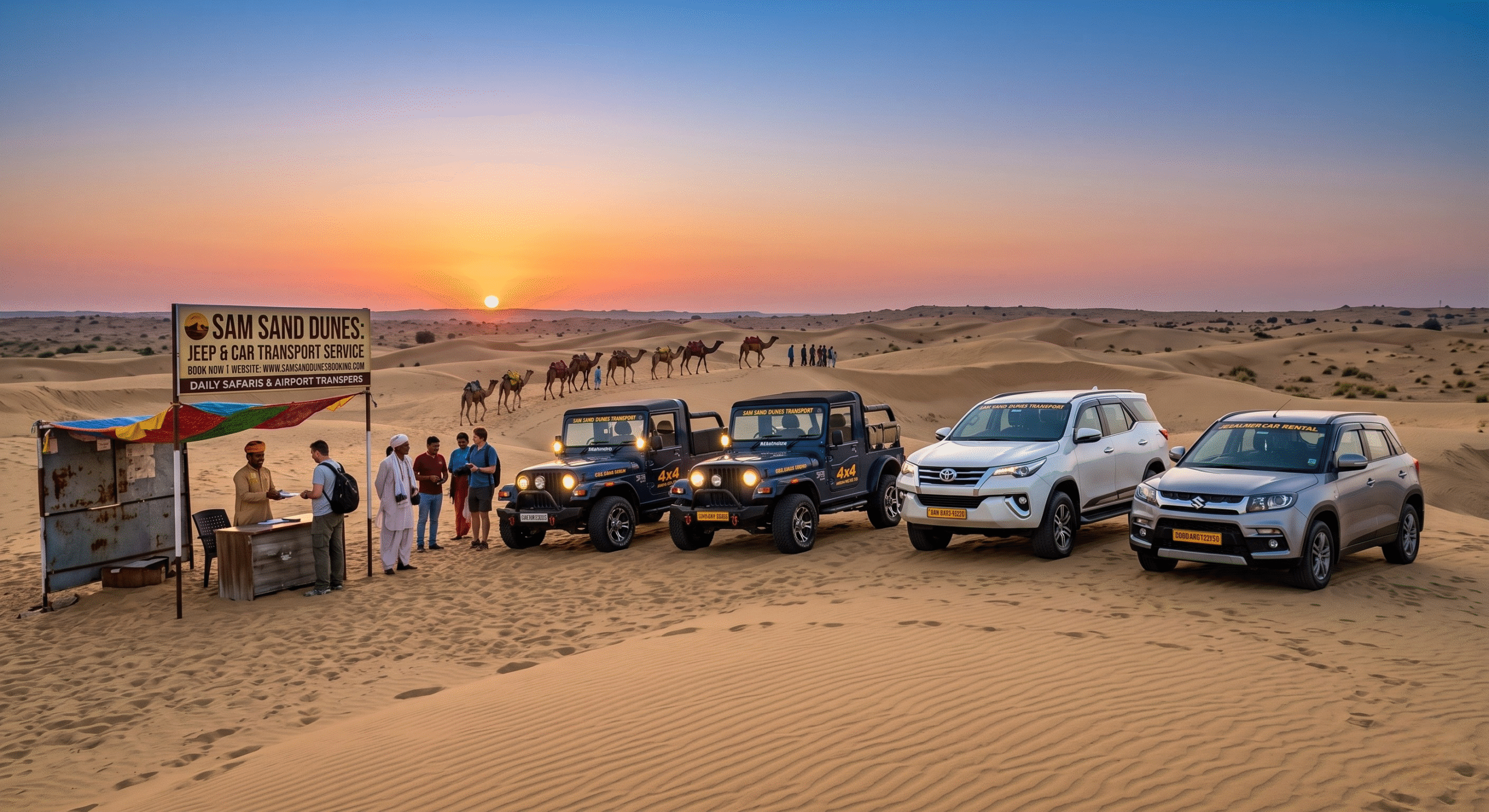 car for Jaisalmer sightseeing