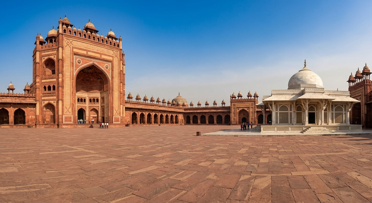 Afternoon view of Fatehpur Jama Masjid