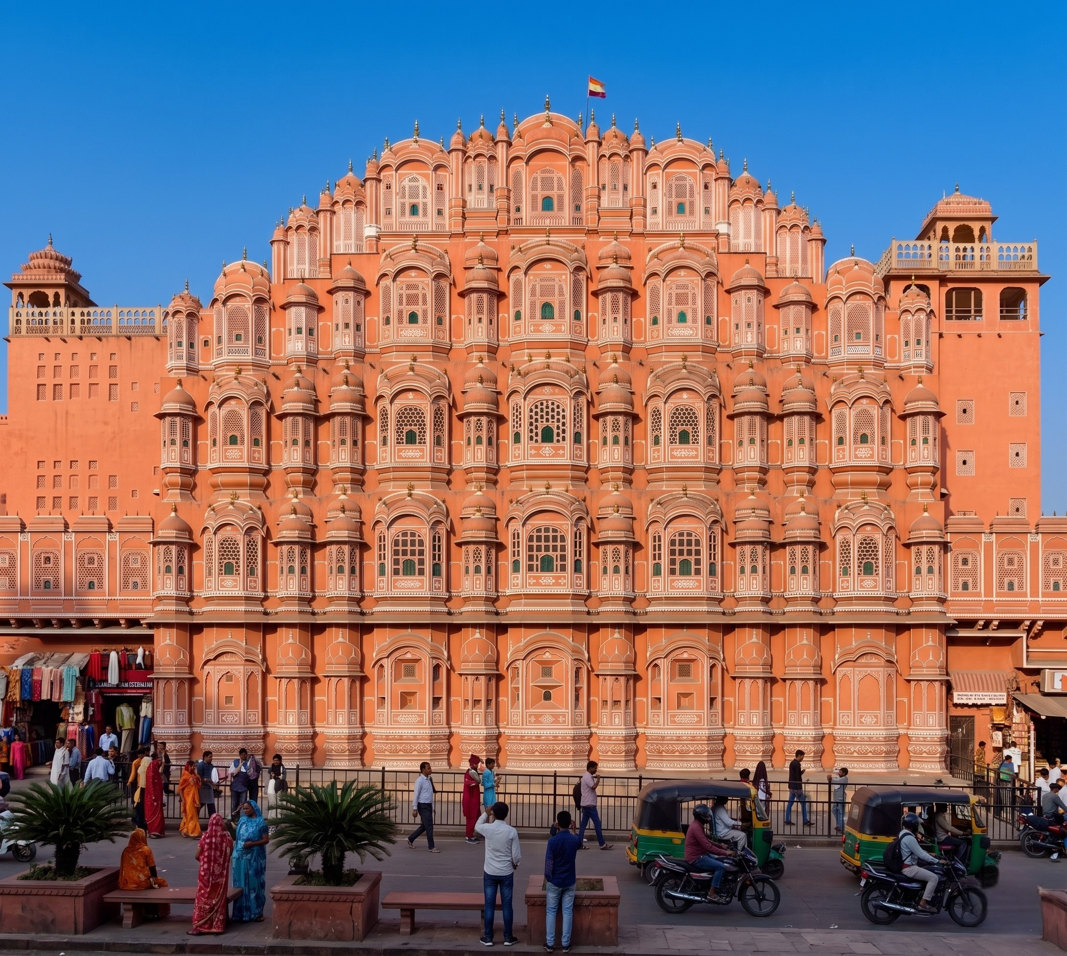 Hawa Mahal pink city jaipur view during same day jaipur tour